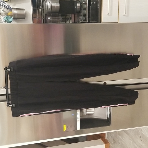 💕TRINA TURK💕 Bop 2 Pant ~ Black with Glitter Rainbow Tuxedo Stripe XXL NWT - Picture 7 of 14